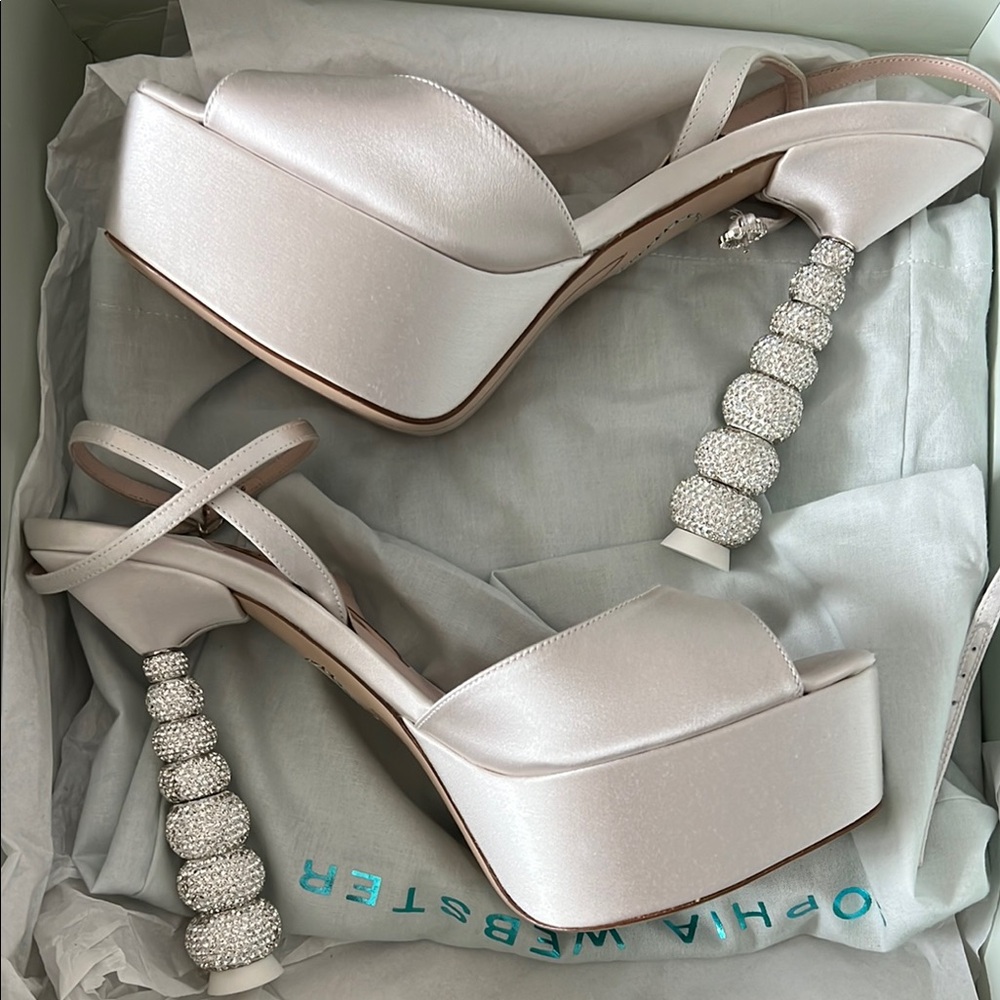 Sophia Webster Cream Platform Heels